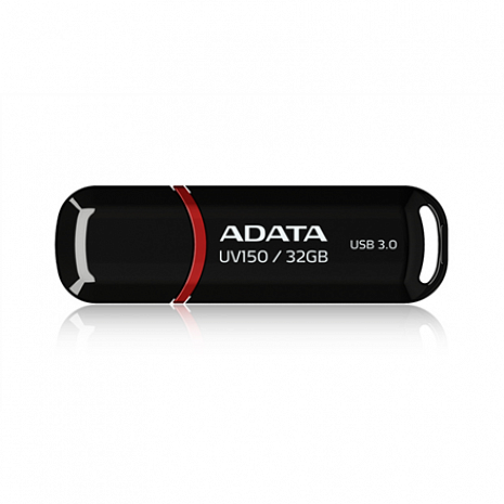 USB zibatmiņa ADATA UV150 32 GB, USB 3.0, Black AUV150-32G-RBK