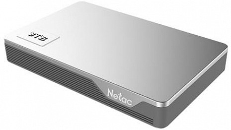 Cietais disks External HDD|NETAC|NT05K338N-001T-30SL|1TB|USB 3.0|Buffer memory size 8 MB|Colour Silver|NT05K338N-001T-30SL NT05K338N-001T-30SL