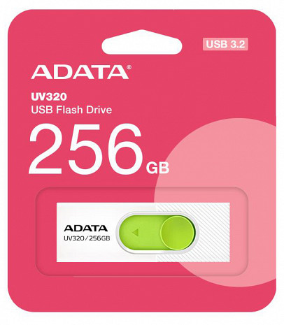 USB zibatmiņa MEMORY DRIVE FLASH USB3 256GB/WHITE AUV320-256G-RWHGN ADATA AUV320-256G-RWHGN