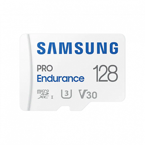 Atmiņas karte Samsung PRO Endurance MB-MJ128KA/EU 128 GB, MicroSD Memory Card, Flash memory class U3, V30, Class 10, SD adapter MB-MJ128KA/EU