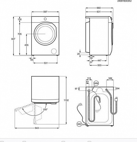 Veļas mašīna  EW8FG5602CDE