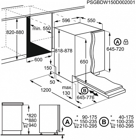 Trauku mazgājamā mašīna  EEQ47202L