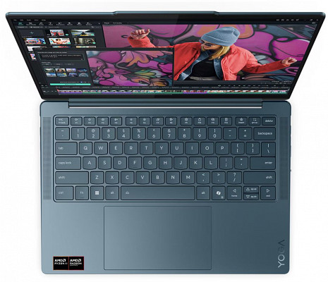 Portatīvais dators Lenovo Yoga Slim 7 14AKP10 AMD | Tidal Teal | 14 " | OLED | WUXGA | 1920 x 1200 pixels | Glossy | AMD Ryzen AI 7 | 350 | 16 GB | Soldered LPDDR5X | Solid-state drive capacity 512 GB | AMD Radeon 860M Graphics | Windows 11 Home | 802.11be 83JY00A8NT