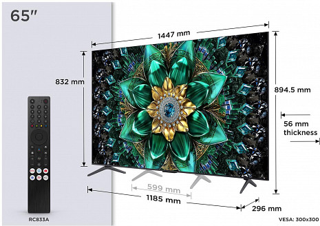 QD MiniLED televizors  65Q6C