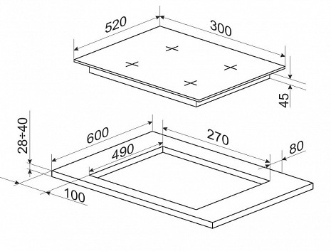 Plīts virsma  BHKW310300