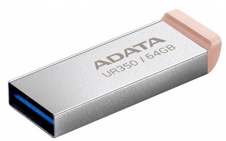 USB zibatmiņa MEMORY DRIVE FLASH USB3.2 64GB/BROWN UR350-64G-RSR/BG ADATA UR350-64G-RSR/BG