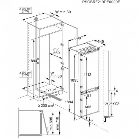 Ledusskapis  ENG7TE75S