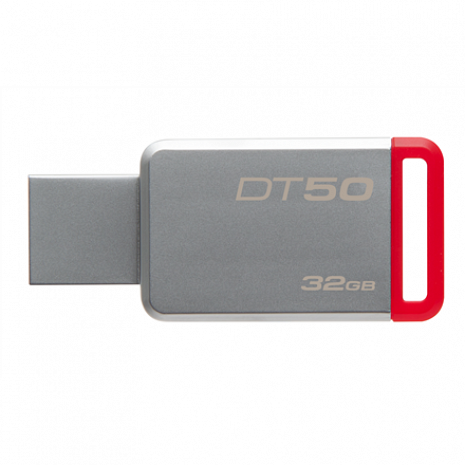 USB zibatmiņa DataTraveler 50 32 GB, USB 3.0, Metal/Red DT50/32GB