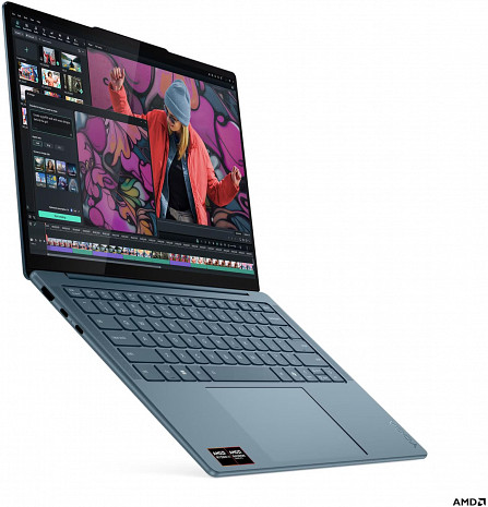 Portatīvais dators Lenovo Yoga Slim 7 14AKP10 AMD | Tidal Teal | 14 " | OLED | WUXGA | 1920 x 1200 pixels | Glossy | AMD Ryzen AI 5 | 330 | 16 GB | Soldered LPDDR5X | Solid-state drive capacity 512 GB | AMD Radeon 820M Graphics | Windows 11 Home | 802.11be | Bluetooth 83JY009XNT