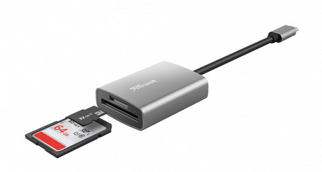 Atmiņas karšu lasītājs MEMORY READER FLASH USB-C/24136 TRUST 24136