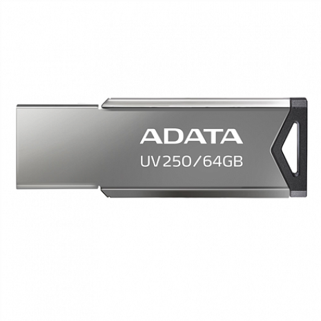 USB zibatmiņa ADATA FlashDrive UV250 16GB Metal Black USB 2.0 Flash Drive, Retail AUV250-16G-RBK