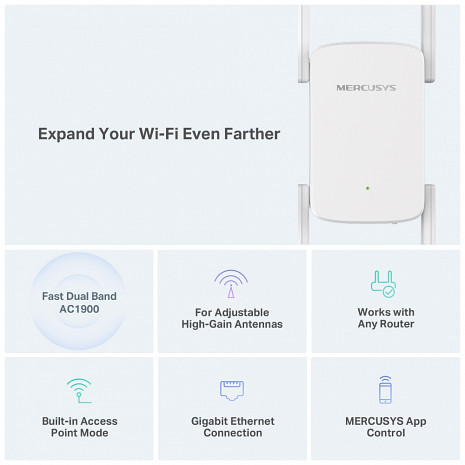 Wi-Fi Bezvadu tīkla pārklājuma paplašinātājs  ME50G