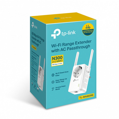 Wi-Fi Bezvadu tīkla pārklājuma paplašinātājs  TL-WA860RE