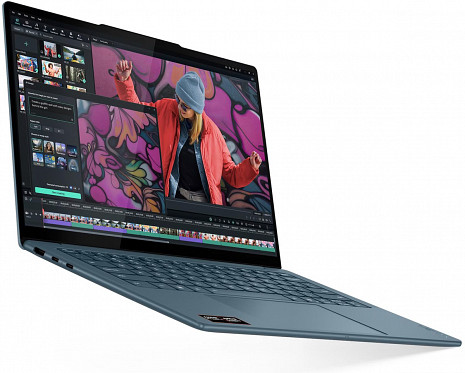 Portatīvais dators Lenovo Yoga Slim 7 14AKP10 AMD | Tidal Teal | 14 " | OLED | WUXGA | 1920 x 1200 pixels | Glossy | AMD Ryzen AI 5 | 330 | 16 GB | Soldered LPDDR5X | Solid-state drive capacity 512 GB | AMD Radeon 820M Graphics | Windows 11 Home | 802.11be | Bluetooth 83JY009XNT