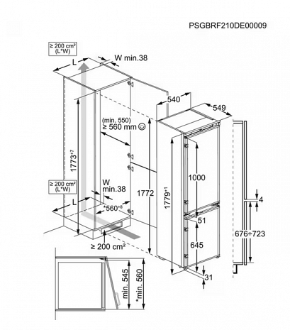 Ledusskapis  TSC8M181DS