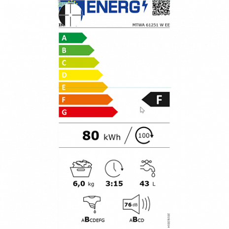 Стиральная машина  MTWA 61251 W EE
