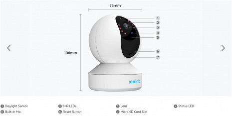 Iekštelpu IP kamera E1 Pro WCEP4MP04PT