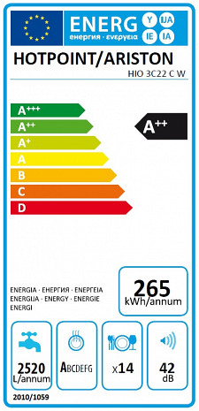 Посудомоечная машина  HIO 3C22 C W