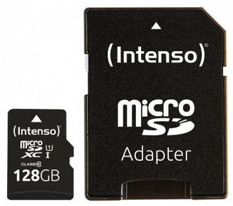 Atmiņas karte MEMORY MICRO SDXC 128GB UHS-I/W/ADAPTER 3423491 INTENSO 3423491
