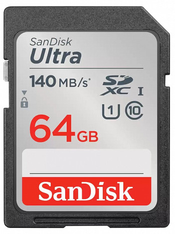 Карта памяти MEMORY SDXC 64GB UHS-I/SDSDUNB-064G-GN6IN SANDISK SDSDUNB-064G-GN6IN