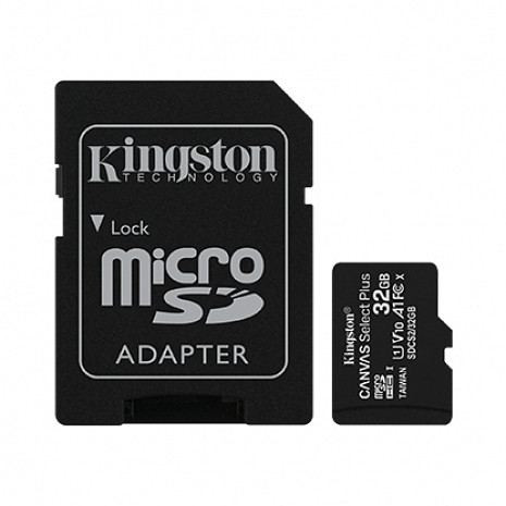 Карта памяти Kingston Memory UHS-I 32GB, Micro SDHC,W/Adapter SDCS2/32GB