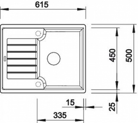 Mākslīga granīta izlietne  B516923