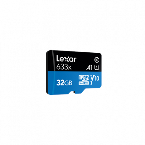 Карта памяти Lexar High-Performance 633x UHS-I microSDHC, 32 GB, Class 10, U1, V10, A1, 100 MB/s LSDMI32GBB633A
