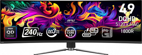 QD-OLED monitors  MPG 491CQPX QD-OLED
