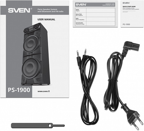 Skaņas sistēma ar karaoke PS-1900 PS-1900 Black