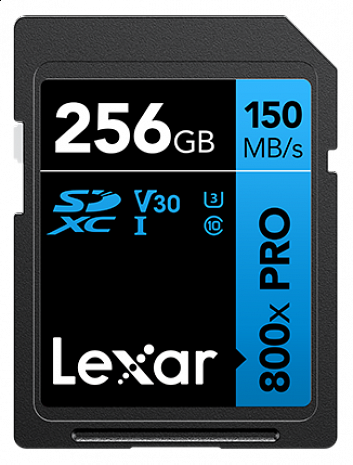 Atmiņas karte MEMORY SDXC 256GB UHS-I/LSD0800P256G-BNNNG LEXAR LSD0800P256G-BNNNG