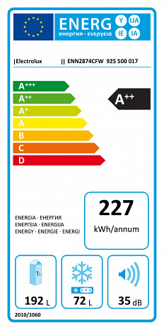 Ledusskapis  ENN2874CFW