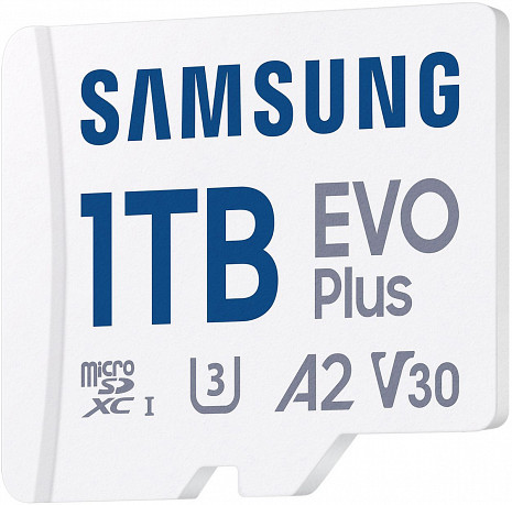 Atmiņas karte MEMORY MICRO SDXC EVO+ 1TB/V30 W/A MB-MC1T0SA/EU SAMSUNG MB-MC1T0SA/EU