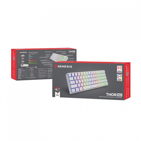 Bezvadu klaviatūra THOR 660 RGB NKG-1845