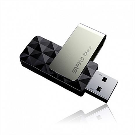 USB zibatmiņa Silicon Power Blaze B30 16 GB, USB 3.0, Black SP016GBUF3B30V1K