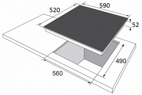 Plīts virsma  BHGI610502