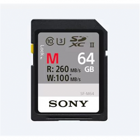 Карта памяти Sony SF-M64 64 GB, SDXC, Flash memory class 10 SF64M