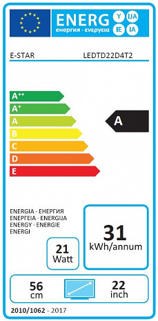 Телевизор  LEDTD22D4T2