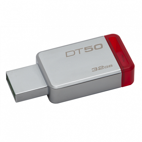 USB zibatmiņa DataTraveler 50 32 GB, USB 3.0, Metal/Red DT50/32GB