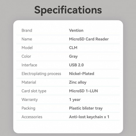 Atmiņas karšu lasītājs  CLMH0