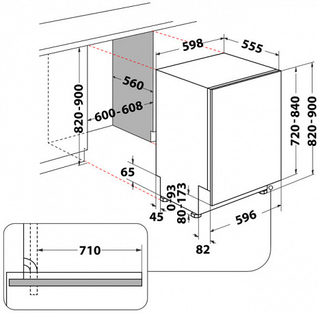Посудомоечная машина  W7I HF60 TUS