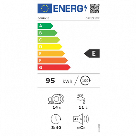 Trauku mazgājamā mašīna  GS620E10W