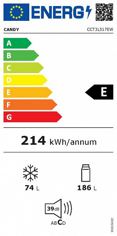 Ledusskapis  CCT3L517EW