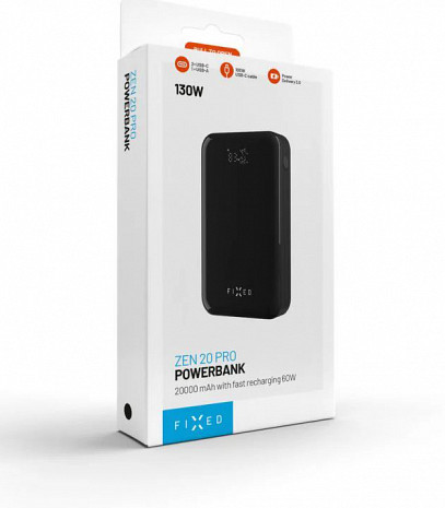 Ārējais akumulators (power bank)  FIXZENP-20-BK