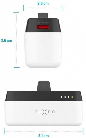 Ārējais akumulators (power bank) Zen 5 FIXZEN-5PL-WH