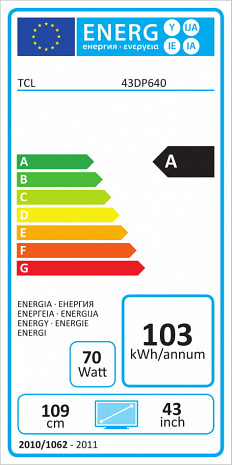 LED Televizors  43DP640