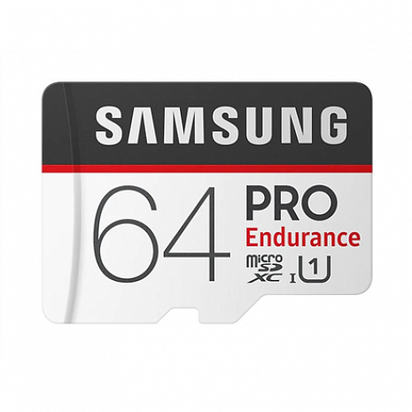 Atmiņas karte Samsung PRO Endurance 64 GB, MicroSDXC, Flash memory class 10, Adapter MB-MJ64GA/EU