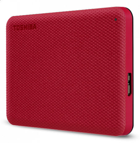 Cietais disks Toshiba Canvio Advance HDTCA20ER3AA 2000 GB, 2.5 ", USB 3.2 Gen1, Red HDTCA20ER3AA