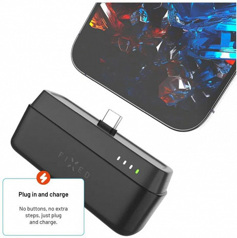 Ārējais akumulators (power bank) Zen 5 FIXZEN-5PL-BK