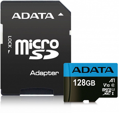Atmiņas karte ADATA AUSDX128GUICL10A1-RA1 Memory Micro SDXC 128GB W/AD AUSDX128GUICL10A1-RA