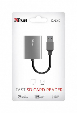 Atmiņas karšu lasītājs MEMORY READER FLASH USB3.2/24135 TRUST 24135